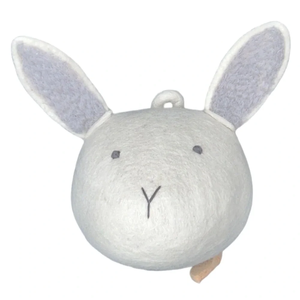 Crate & kids felt bunny animal face room wall decor